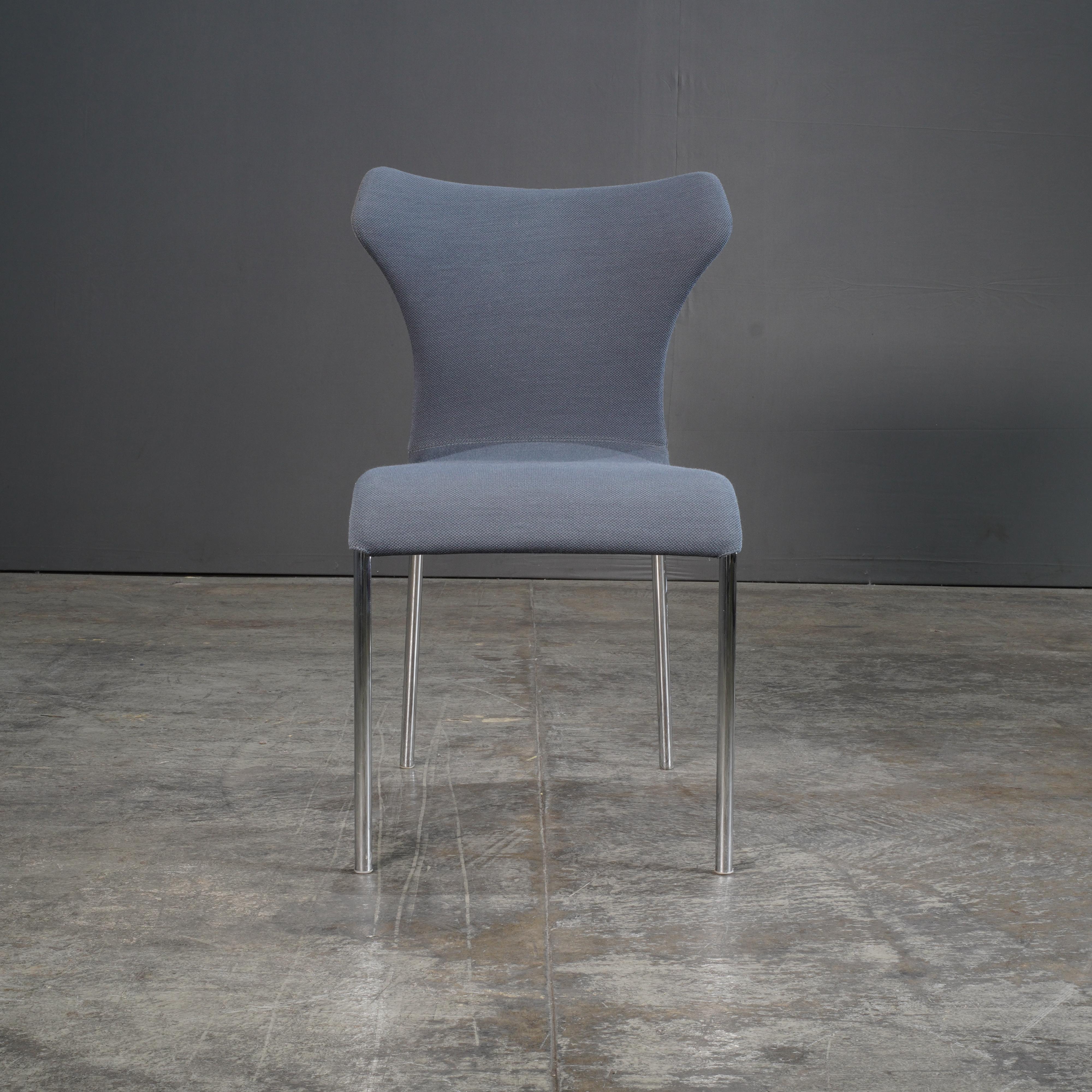 Moderne B&B Italia Papilio Black Dining Chair by Naoto Fukasawa