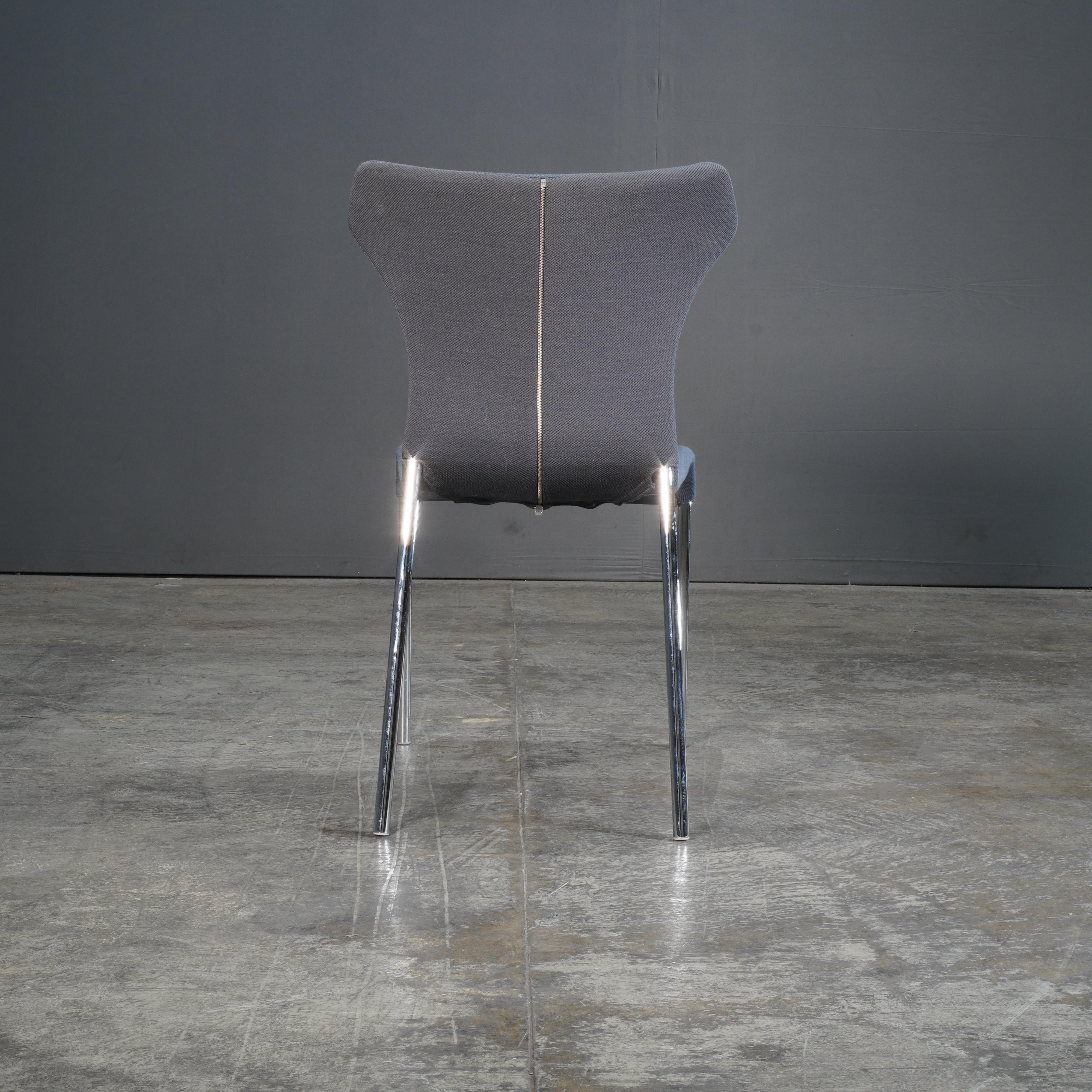 Métal B&B Italia Papilio Black Dining Chair by Naoto Fukasawa