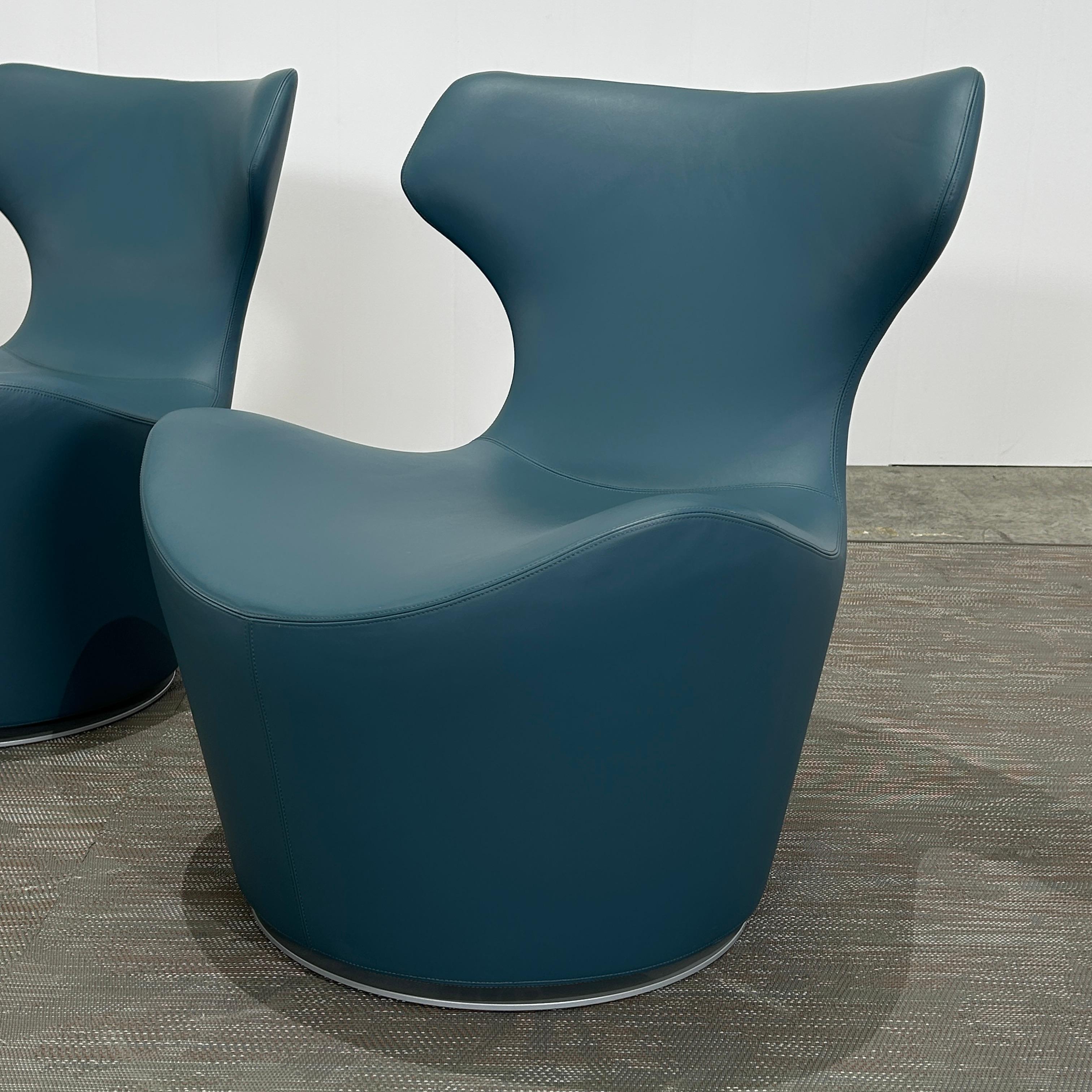 Modern B&B Italia Piccola Papilio Armchairs, Set of Two For Sale