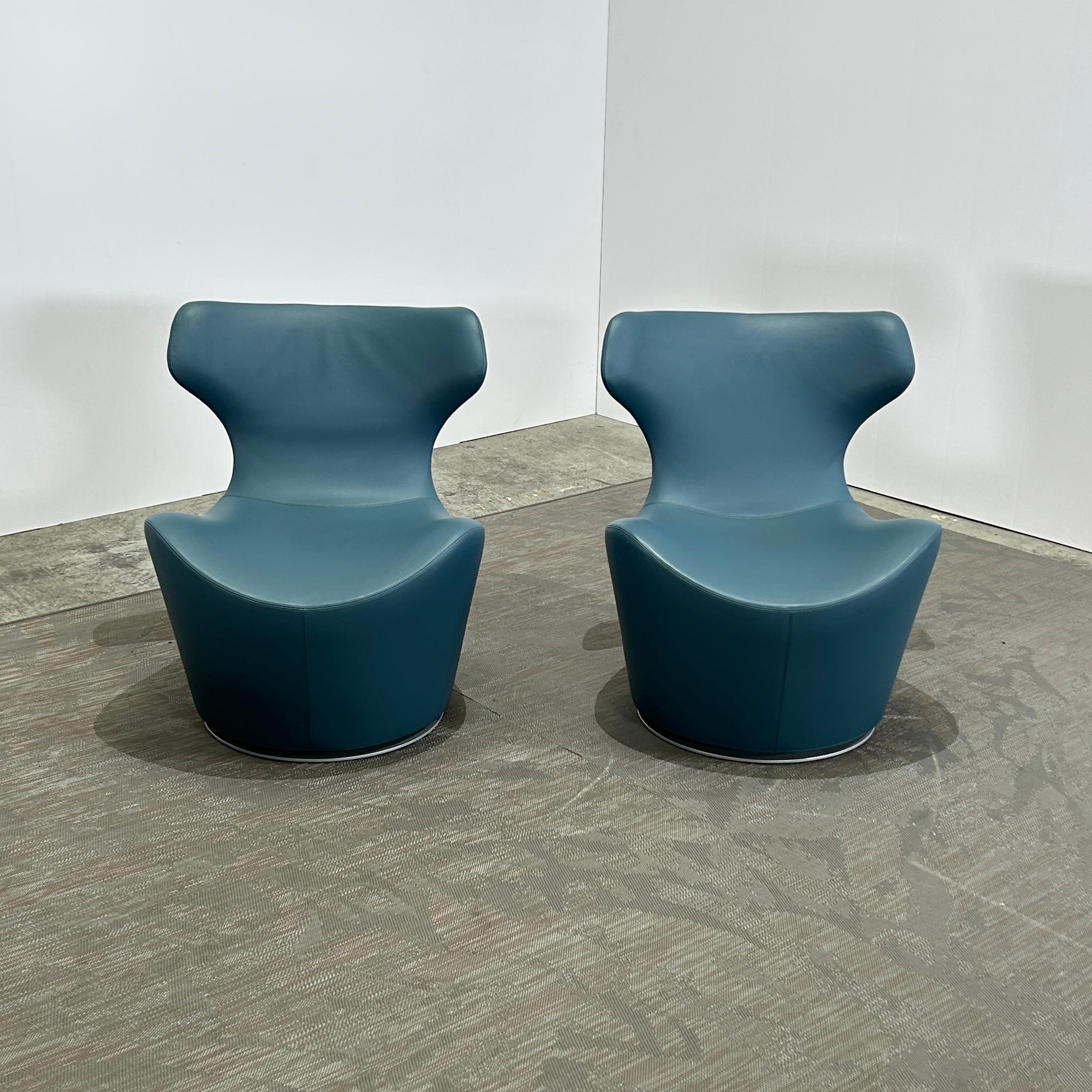 B&B Italia Piccola Papilio Armchairs, Set of Two In Good Condition For Sale In Basildon, London