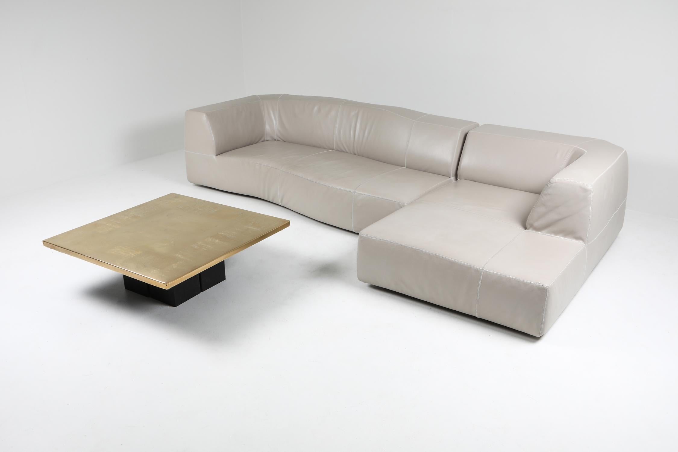 Contemporary B&B Italia sectional couch 'Bend' by Patricia Urquiola