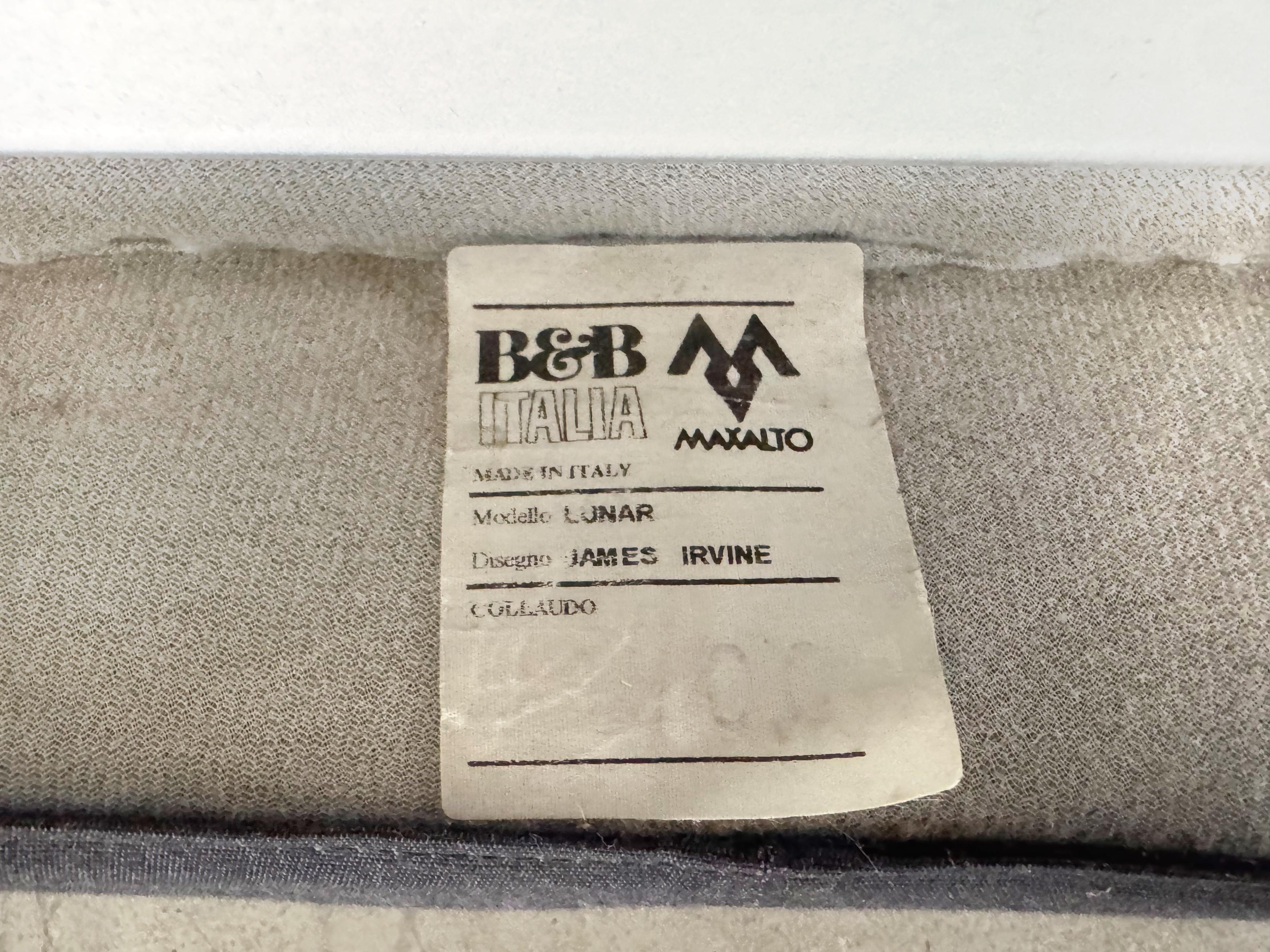 B&B Italia Sofa Lunar James Irvine Couch Zweisitzer Dreisitzer For Sale 8