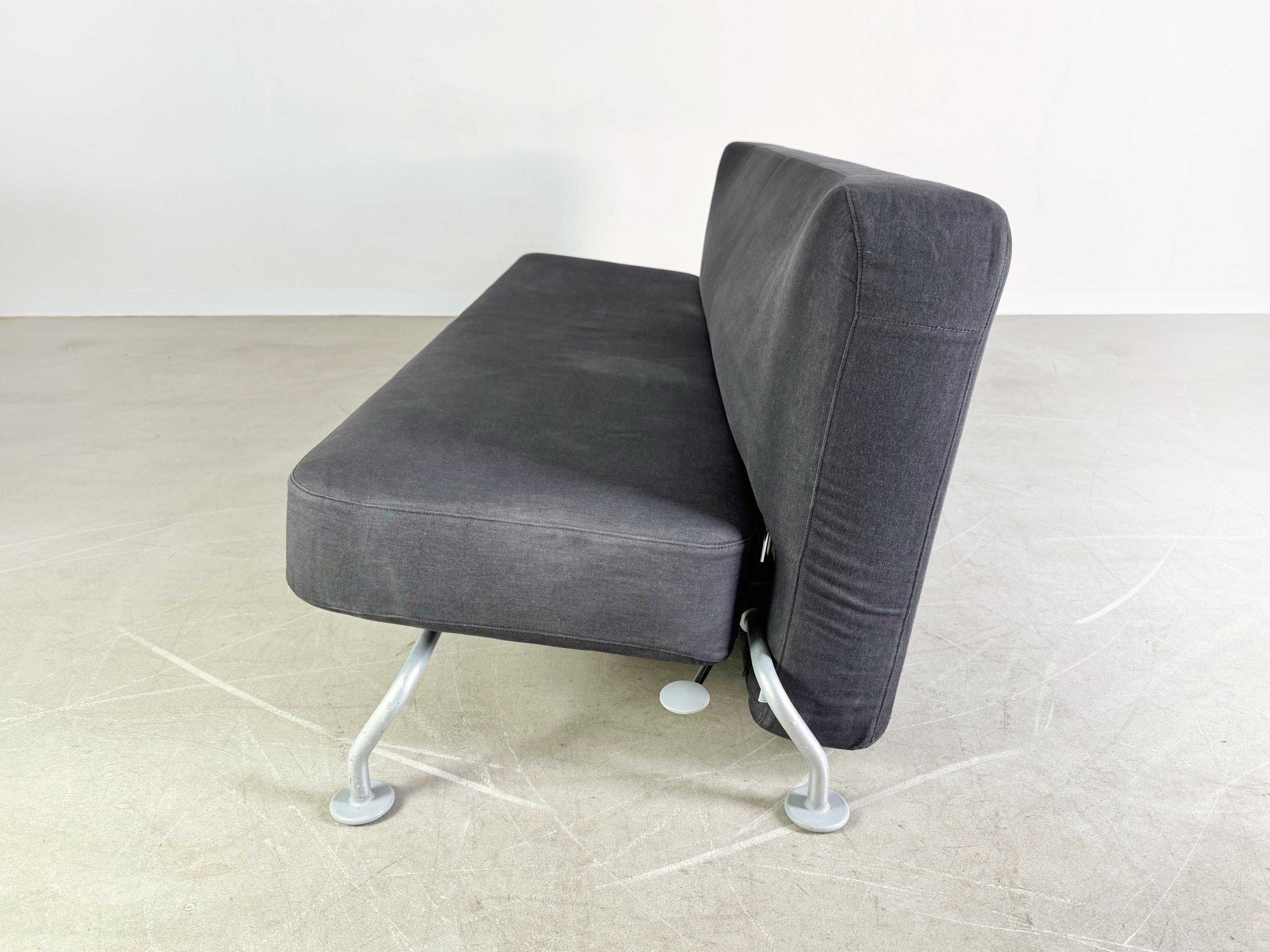 Steel B&B Italia Sofa Lunar James Irvine Couch Zweisitzer Dreisitzer For Sale