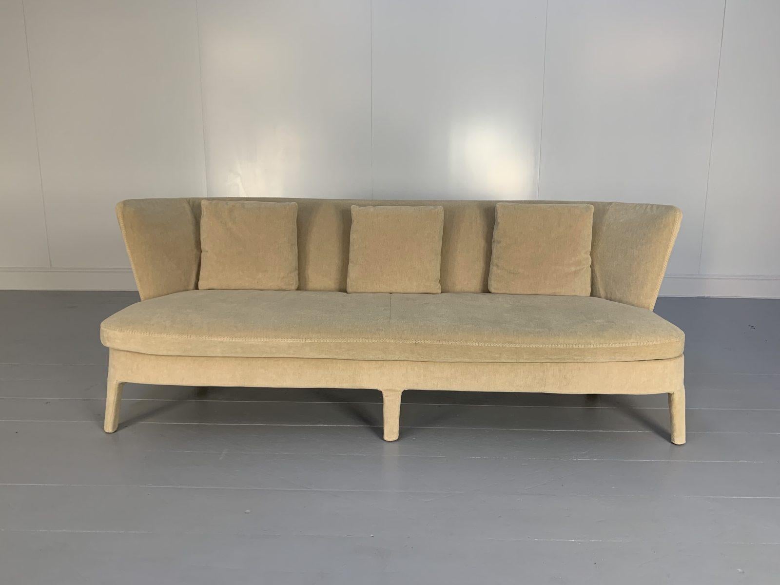 Hello Friends, and welcome to another unmissable offering from Lord Browns Furniture, the UK’s premier resource for fine Sofas and Chairs.
On offer on this occasion is a superb, rare B&B Italia Maxalto “Febo 2803BCT” 3-Seat Sofa dressed in an