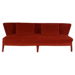 B&B Italia Sofa - Maxalto Febo 3-Sitz - In Rot Samt