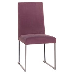 B&B Italia Solo 'B&B' Velvet Chair Lilac Fabric