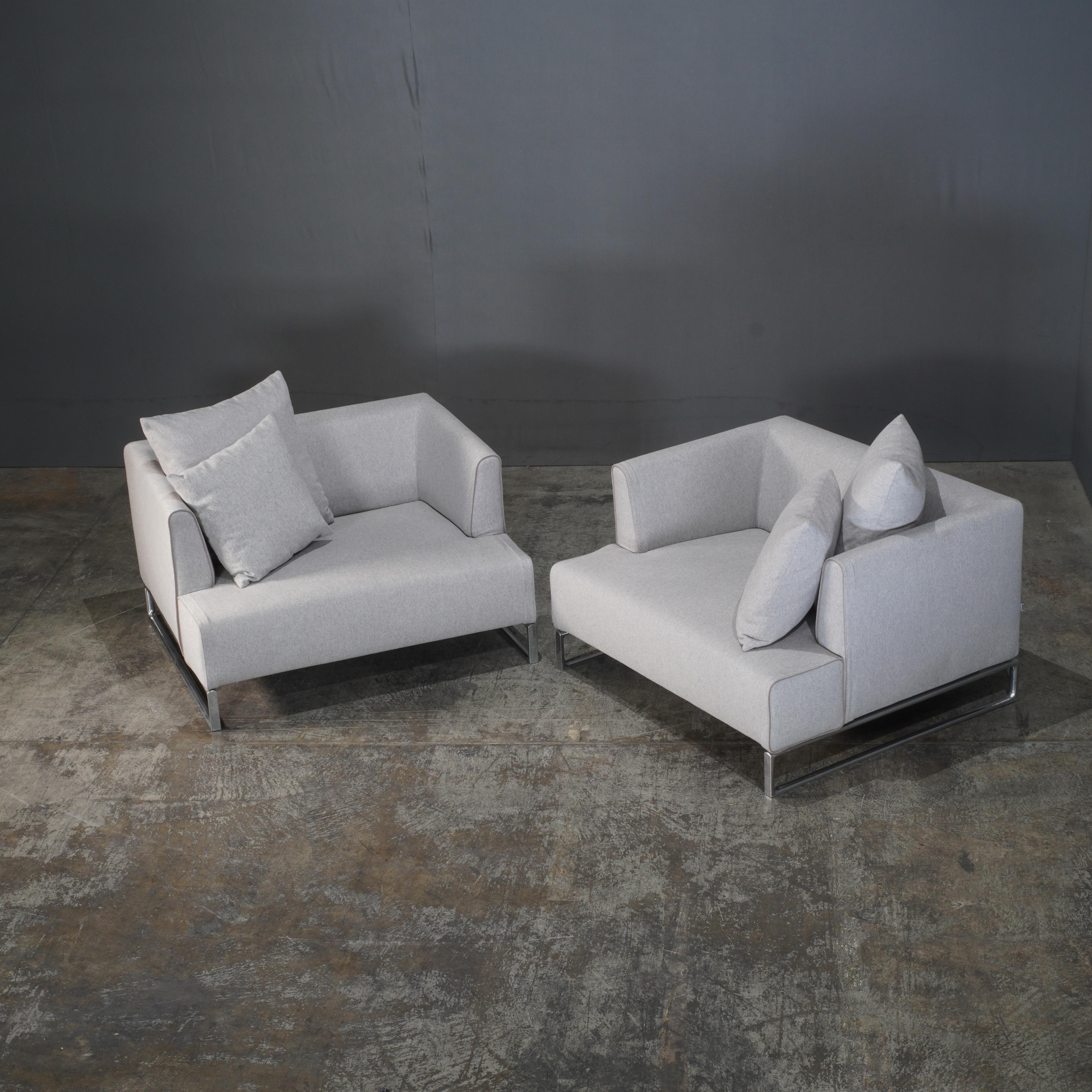 italien B&B Italia Solo fauteuil gris