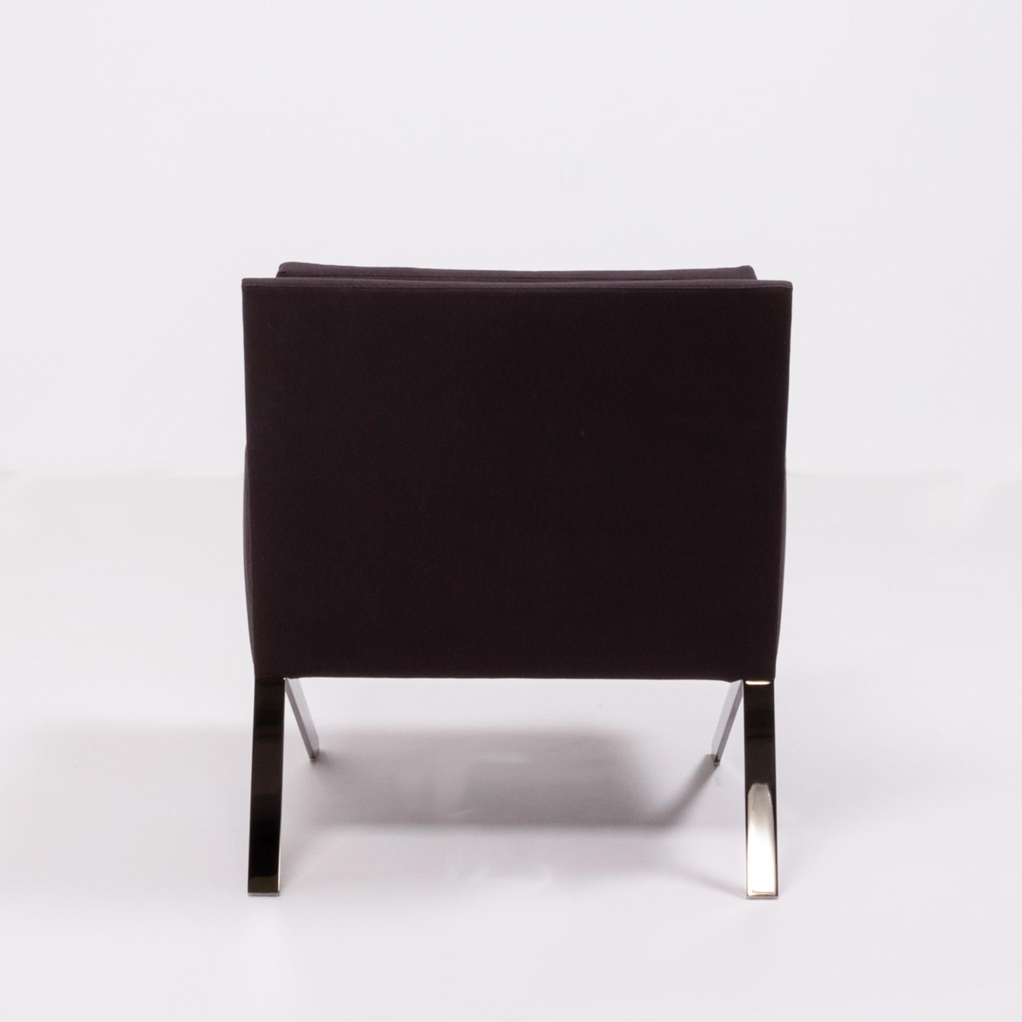 Contemporary B&B Italia Theo Brown Fabric Armchair by Vincent Van Duysen, 2012