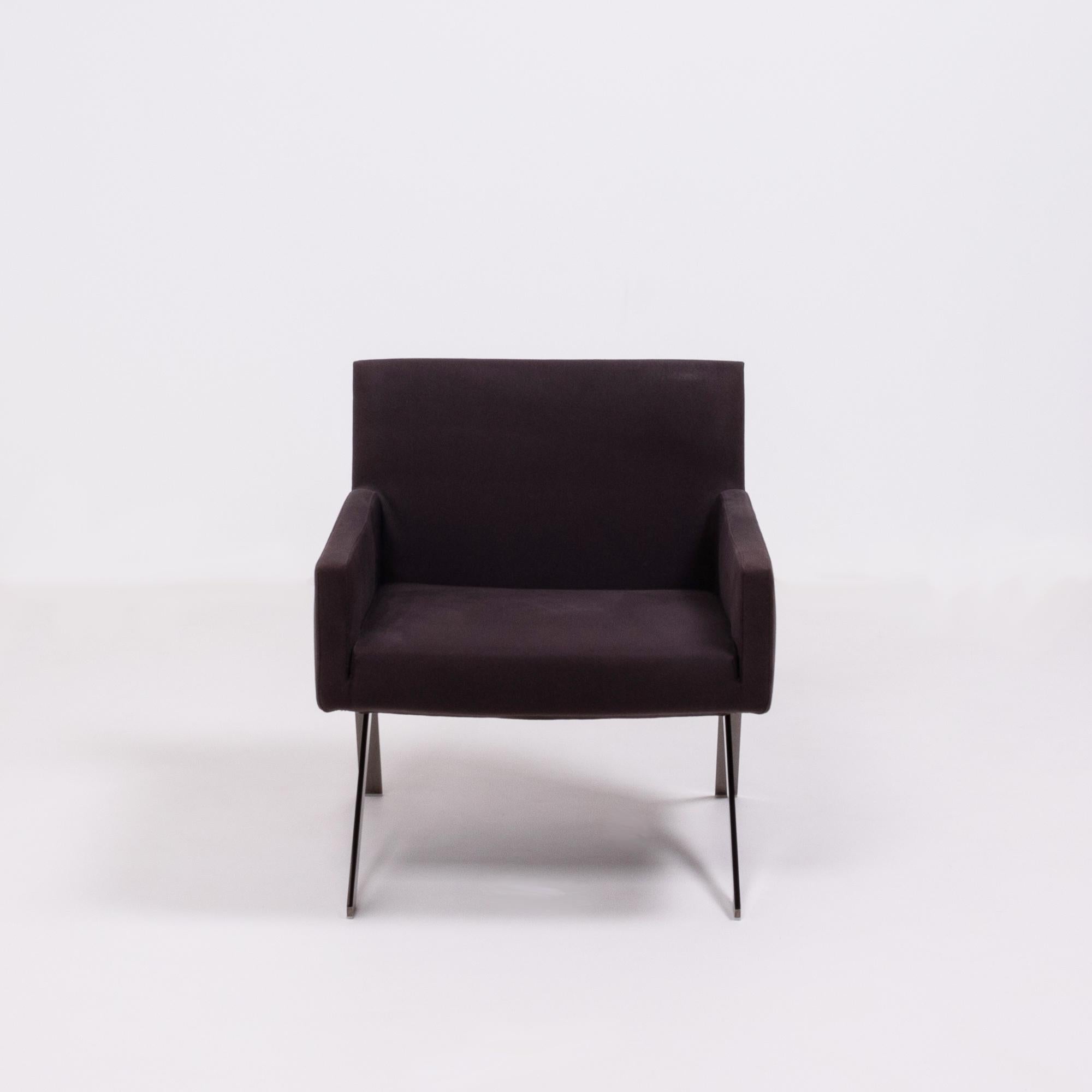 B&B Italia Theo Brown Fabric Armchair by Vincent Van Duysen, 2012 1