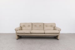 B&B Italia Tobia Scarpa Coronado Beige Leather Sofa