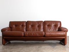 B&B Italia Tobia Scarpa Coronado Cognac Divano in pelle Made in Italy anni '70