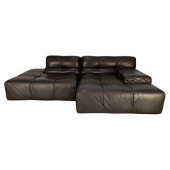 B&B Italia "Tufty Time" L-Shape Sofa - In Brown Leather