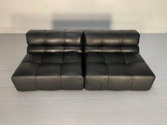 B&B Italia "Tufty Time" Sofa - In Black Leather