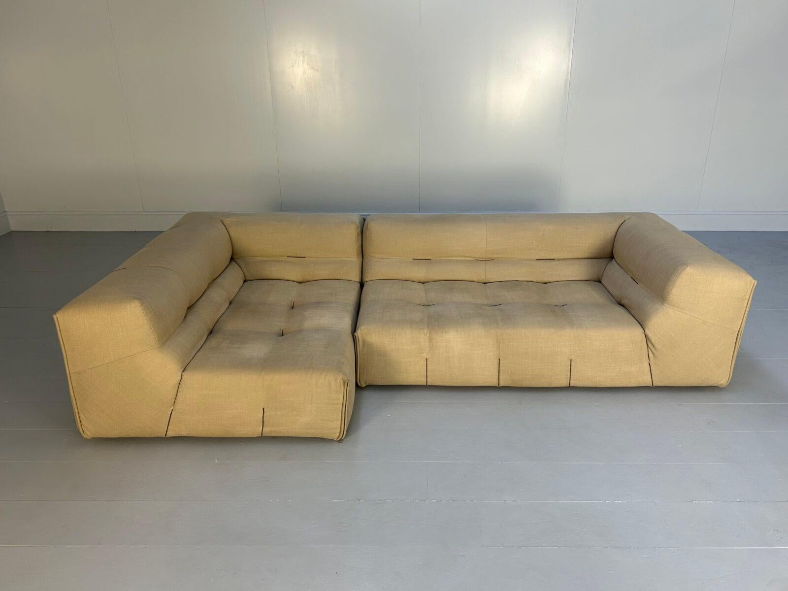 B&B Italia “Tufty Too” L-Shape Sectional Sofa In Good Condition In Barrowford, GB