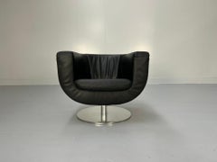 B&B Italia “Tulip” Armchair – In Black “Gamma” Leather