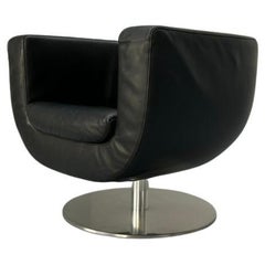 B&B Italia “Tulip” Armchair – In Black “Gamma” Leather