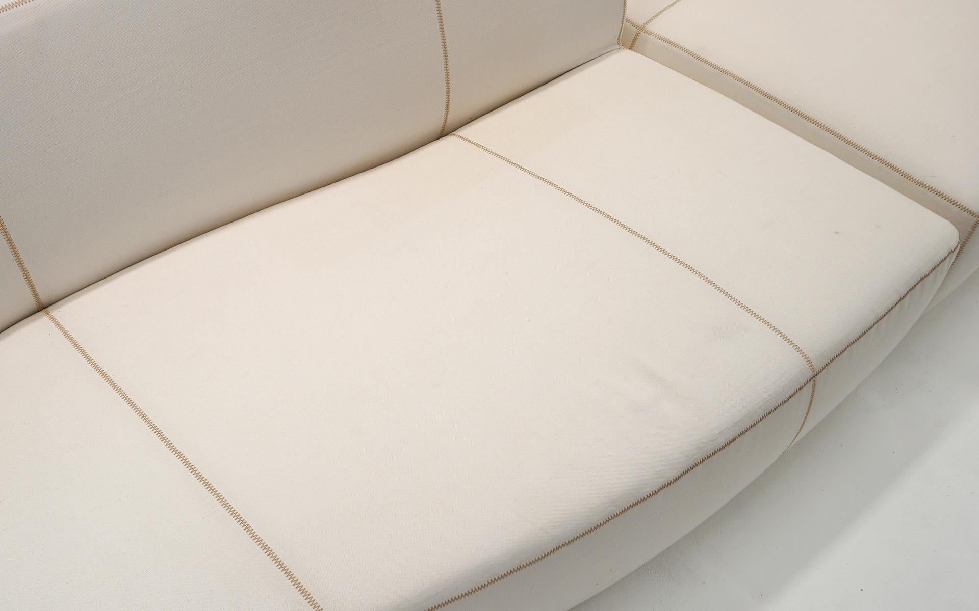 B&B Italia Zweiteiliges Sofa „Bend“ von Patricia Urquiola, 2010 in Weiß, signiert (Stahl) im Angebot