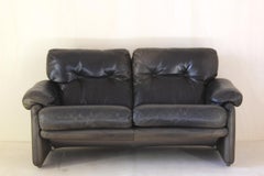 Vintage Leather Sofa by B&B Italia by Afra & Tobia Scarpa Designers