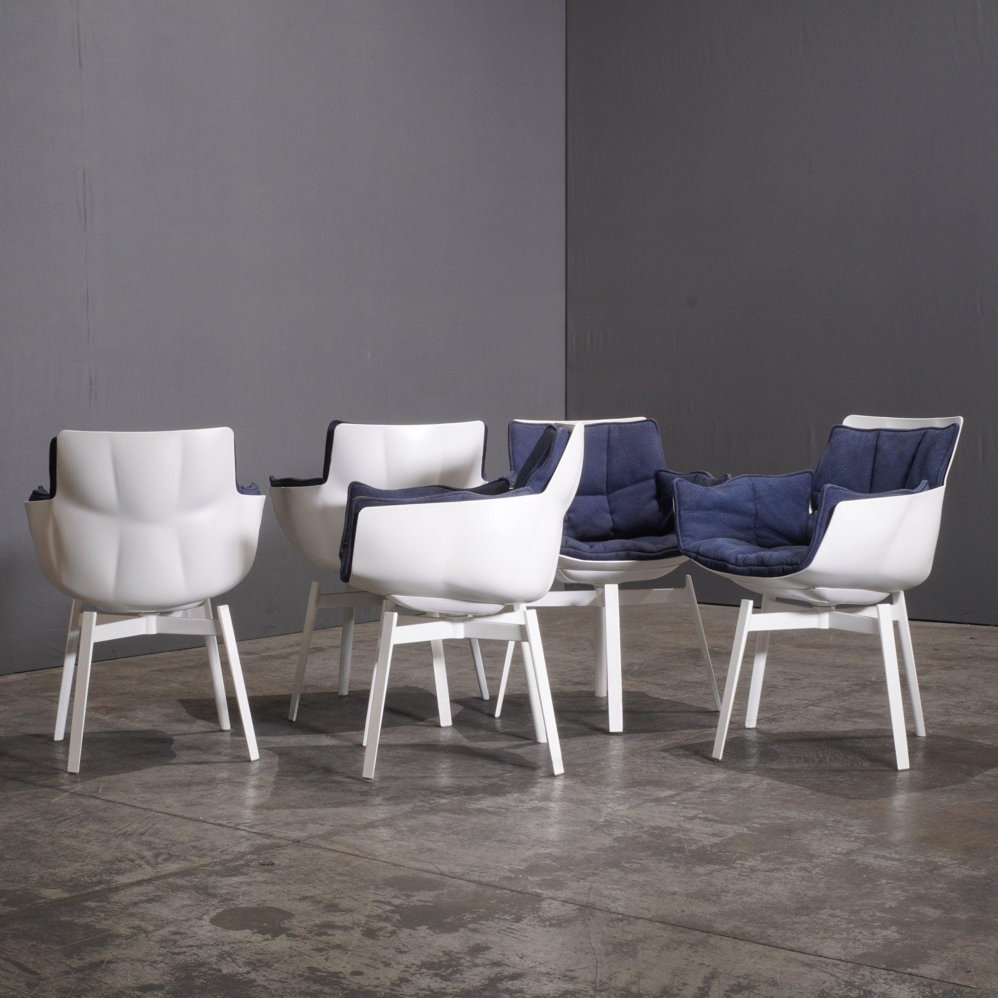 B&B Italia White Swivel Husk Chair by Patricia Urquiola For Sale 3