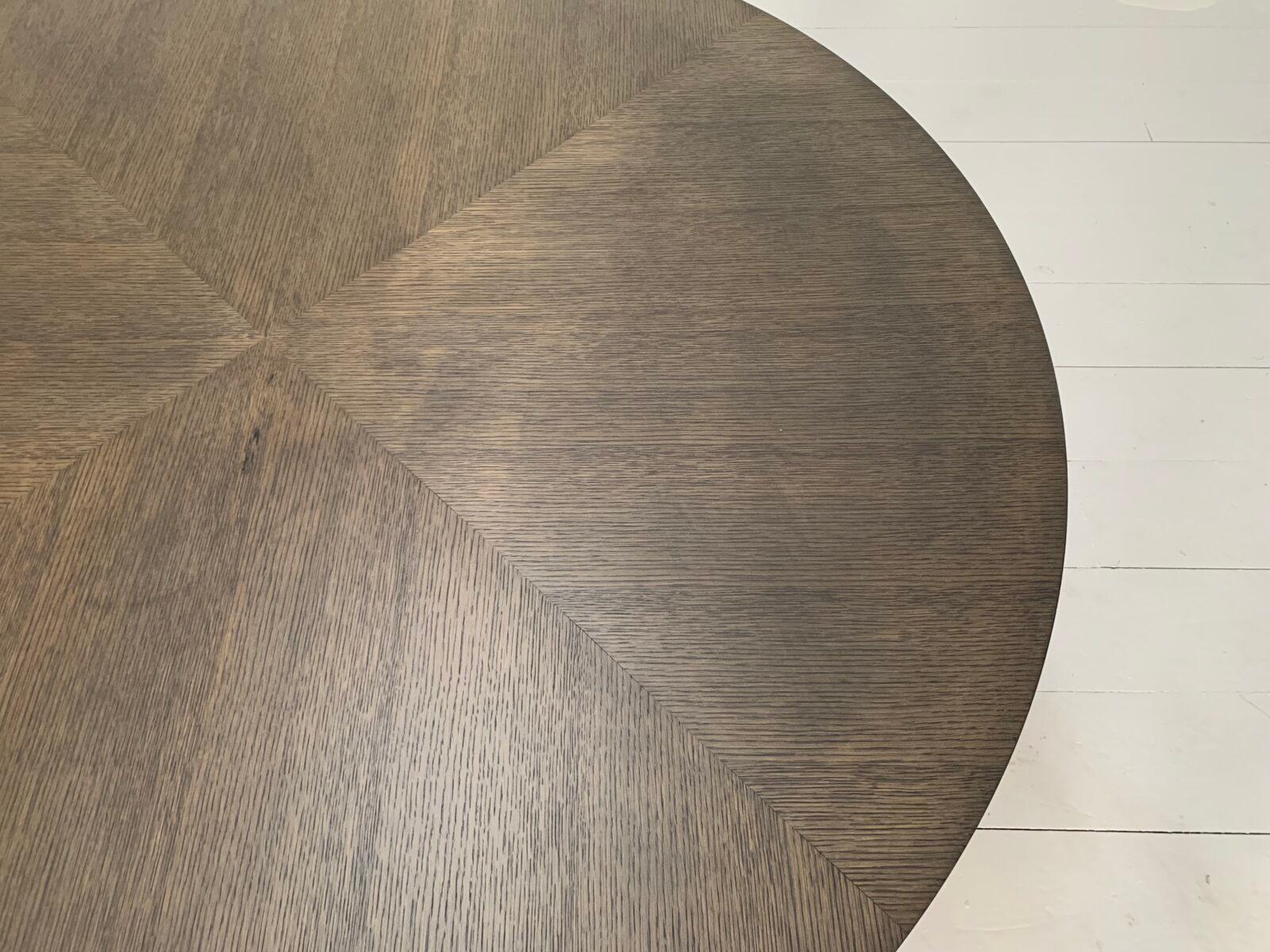 B&B Italia “Xilos” Round Circular Dining Table – In Grey Oak 6