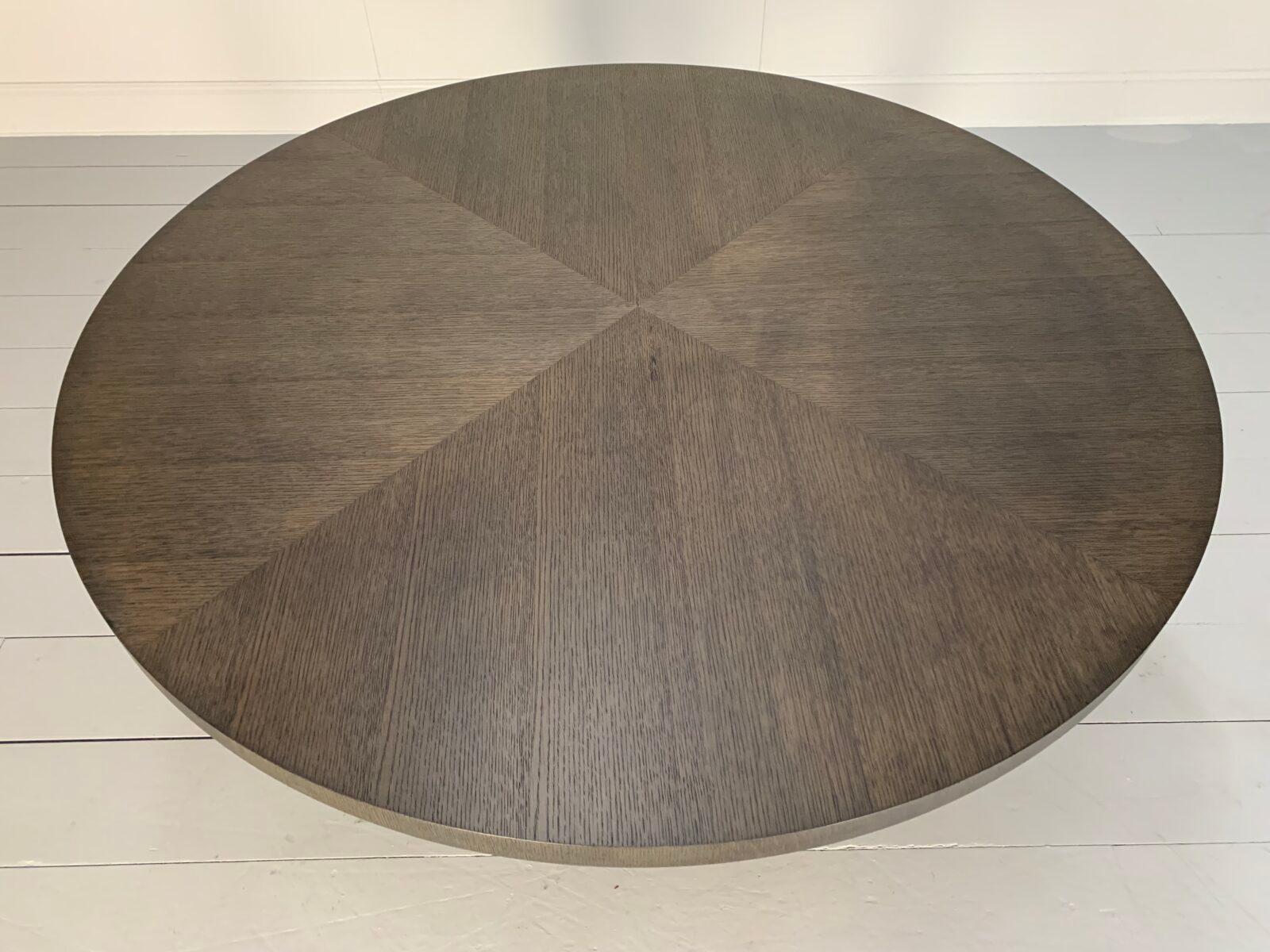 B&B Italia “Xilos” Round Circular Dining Table – In Grey Oak 2