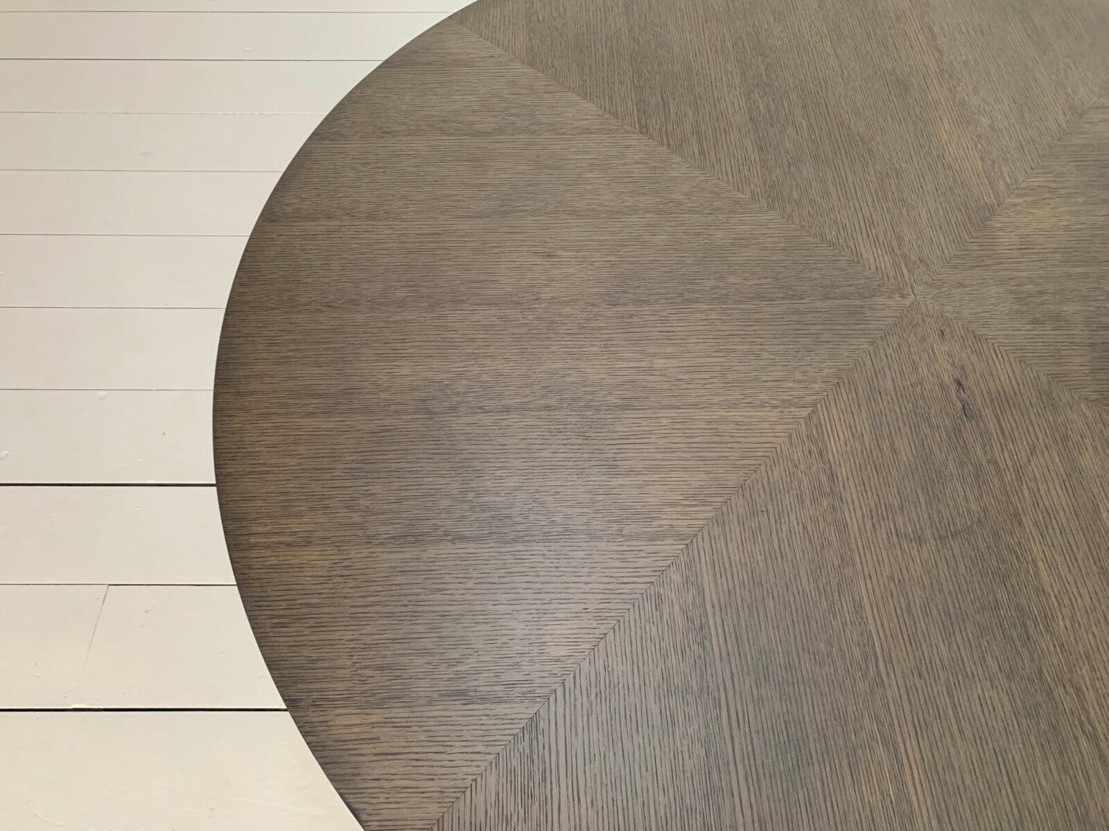 B&B Italia “Xilos” Round Circular Dining Table – In Grey Oak 5