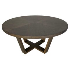 B&B Italia Xilos Round Circular Dining Table - In Grey Oak