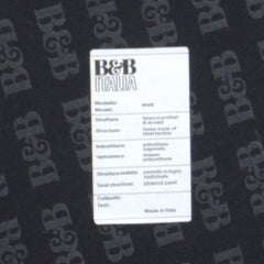 B&B Italia Taburete colmena con tapa de cuero amarillo