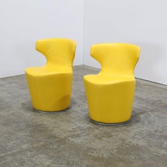 B&B Italia Yellow Papilio Chairs by Naoto Fukasawa, Set of Ten