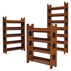 BBB Bonacina Modular Bookcase in Walnut