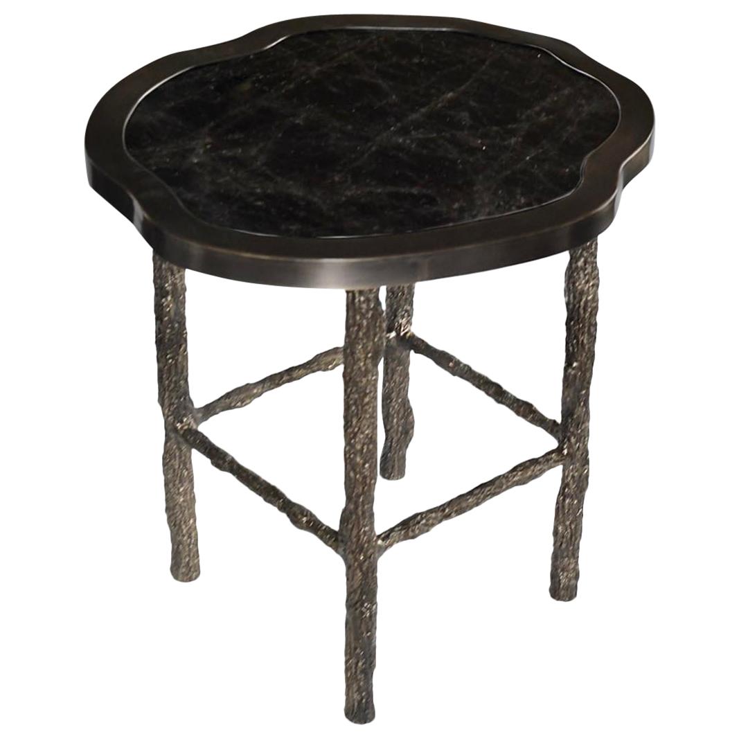 BBN Rock Crystal Side Table by Phoenix For Sale