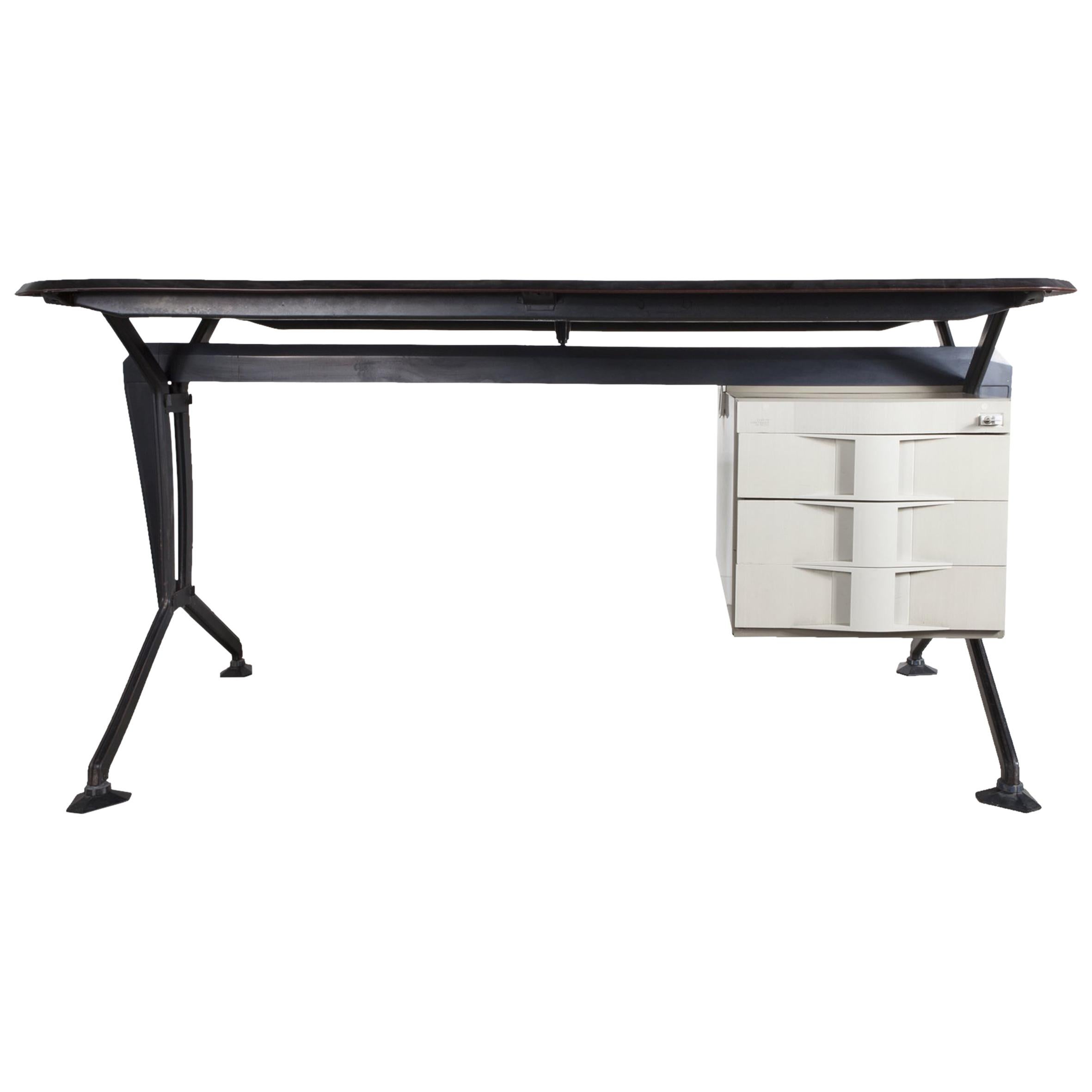 BBPR; 'Arco' Office Desk for Olivetti, 1960s For Sale
