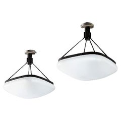 Lampadario in ottone brunito Bbpr