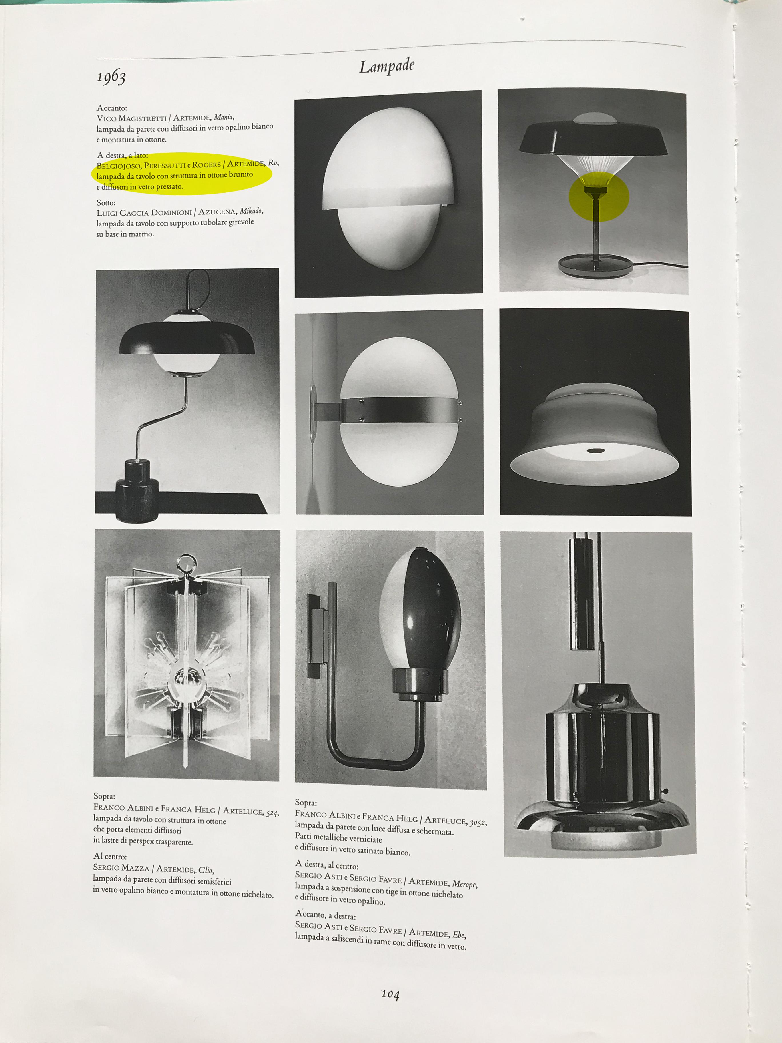 BBPR for Artemide Midcentury Italian “Ro” Floor Lamp 1960s For Sale 9