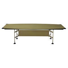 BBPR for Olivetti Large Boat-Shaped Table in Metal and Felt