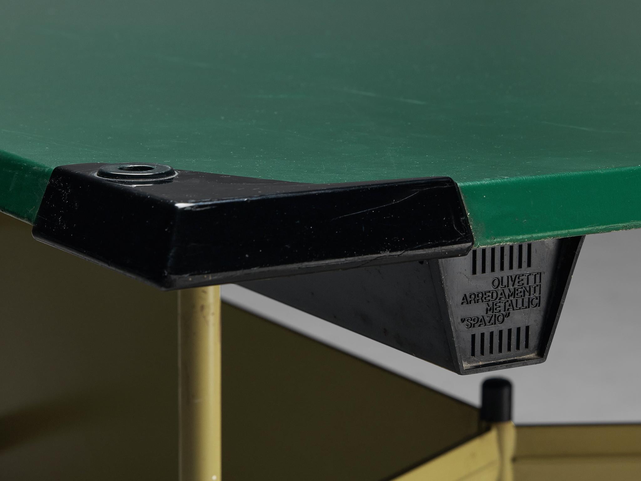 BBPR pour Olivetti 'Spazio' Grande table de salle à manger ou de travail en acier en vente 2