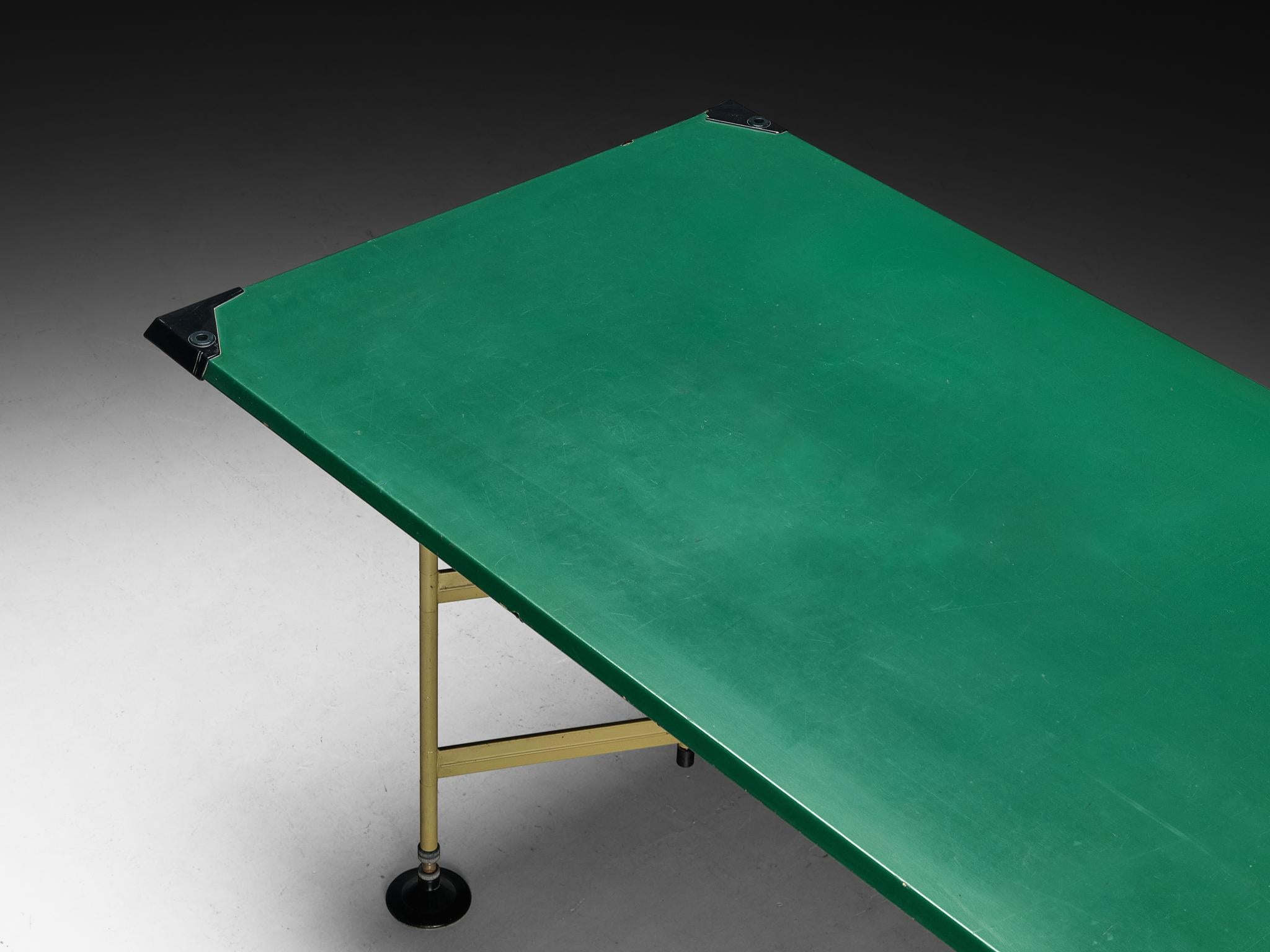 Mid-Century Modern BBPR for Olivetti 'Spazio' Large Dining or Work Table in Steel For Sale