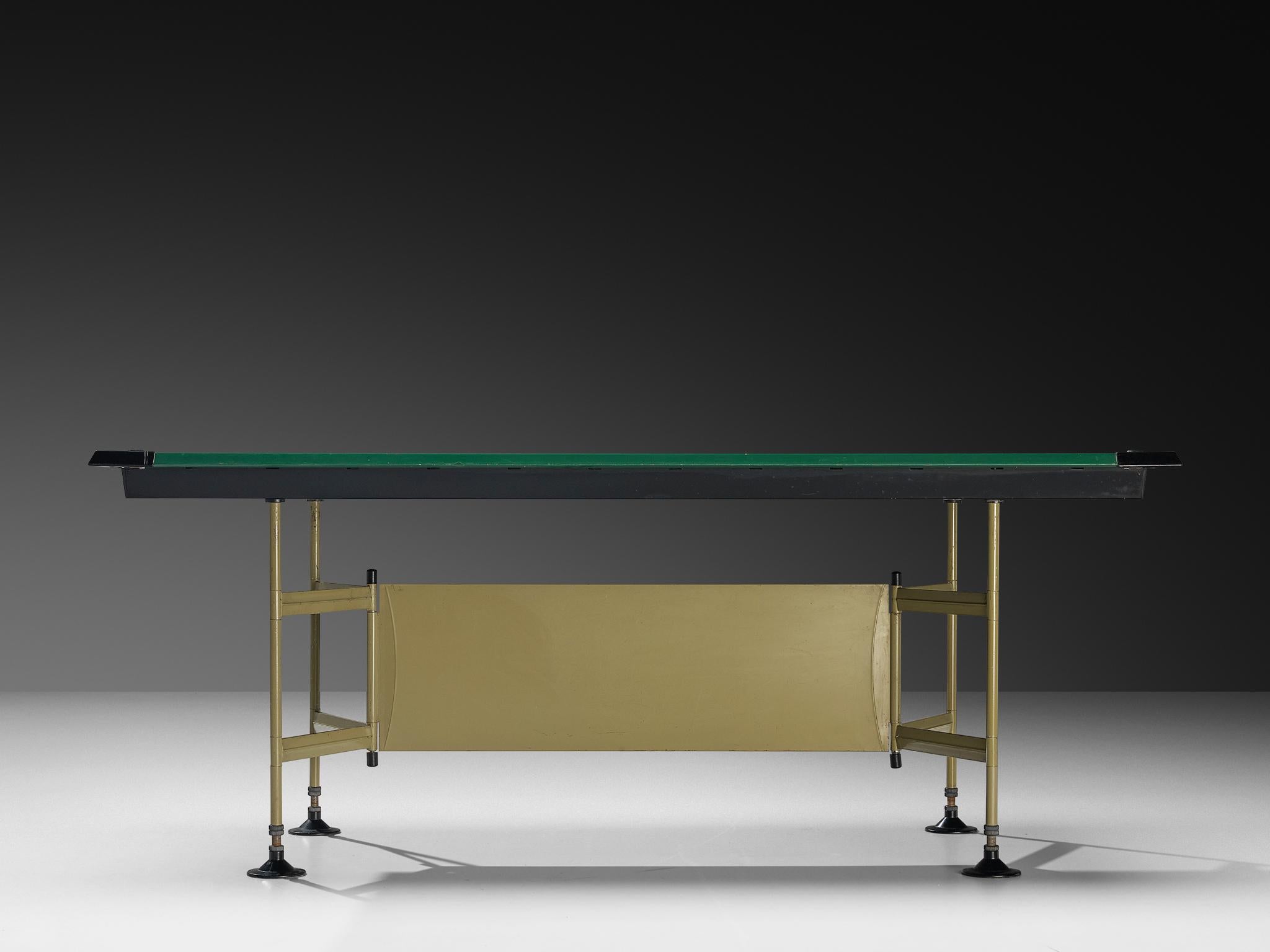 BBPR for Olivetti 'Spazio' Large Dining or Work Table in Steel For Sale 1