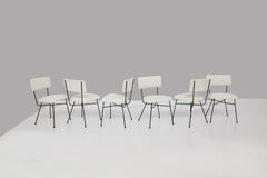 BBPR Important Iron and White Bouclé Chairs
