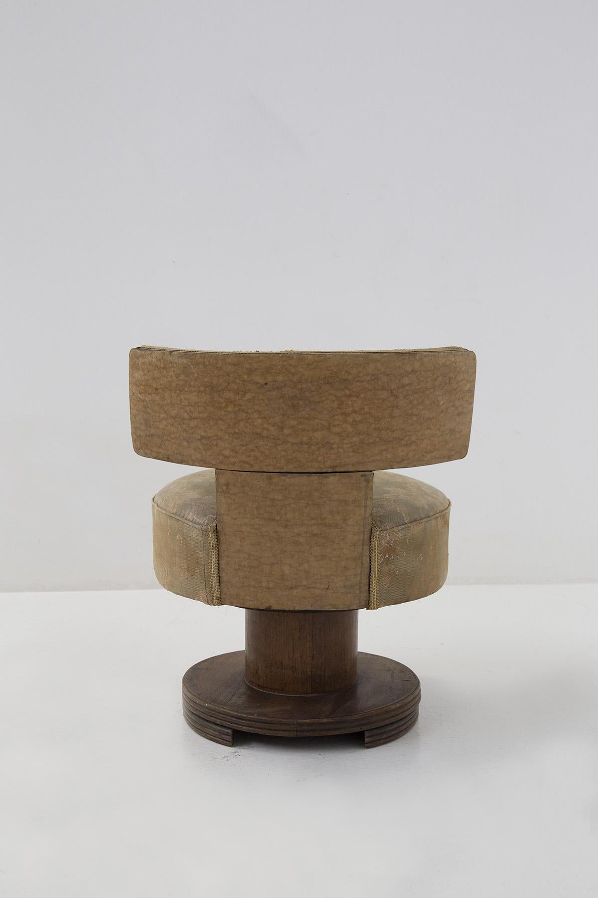 Fabric Rationalist Children Armchair Attributed to BBPR For Sale