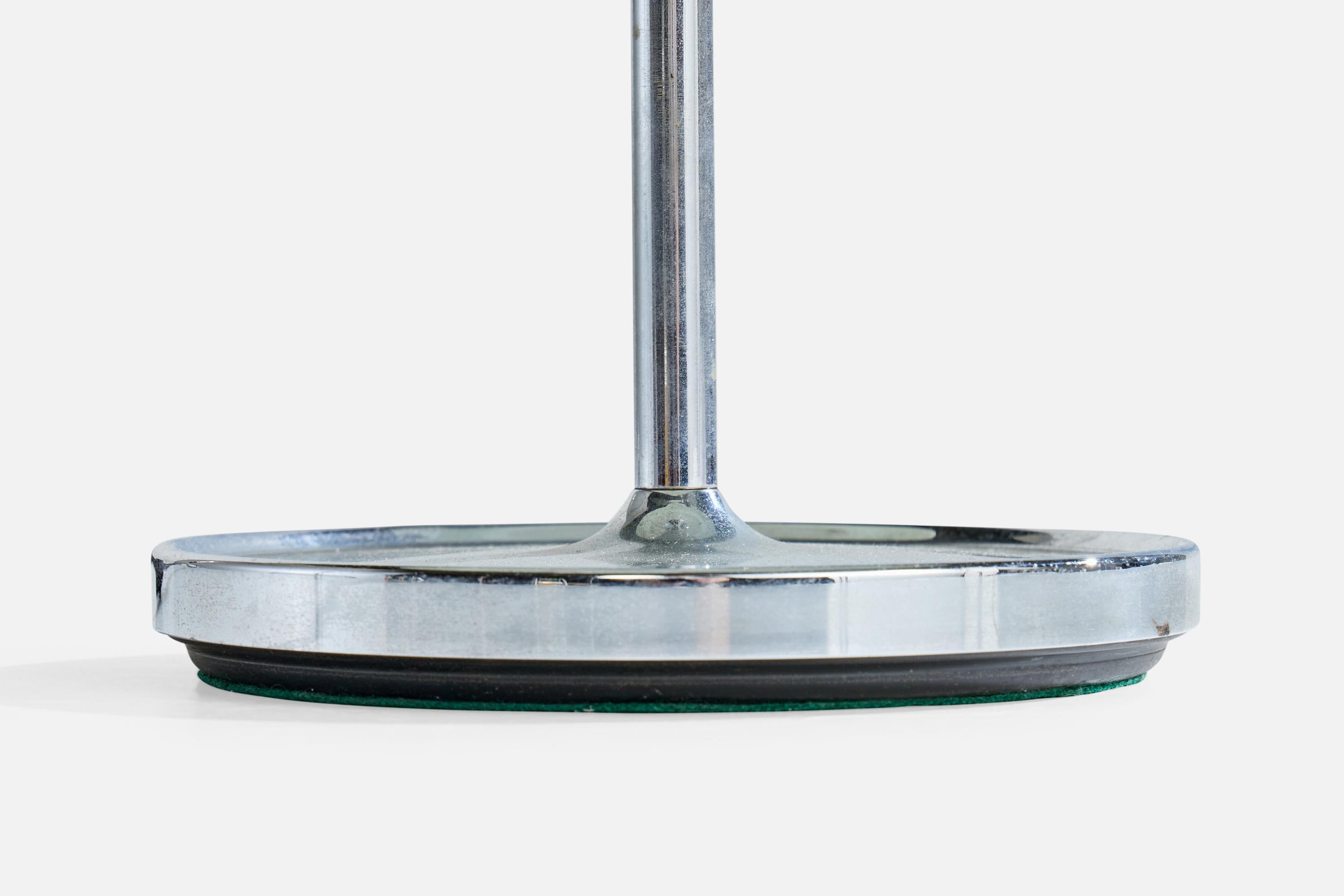 BBPR, lampe de table, métal chromé, verre, Italie, années 1970 en vente 2