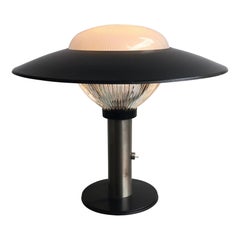 BBPR Table Lamp Glass Metal Crome, 1960, Italy