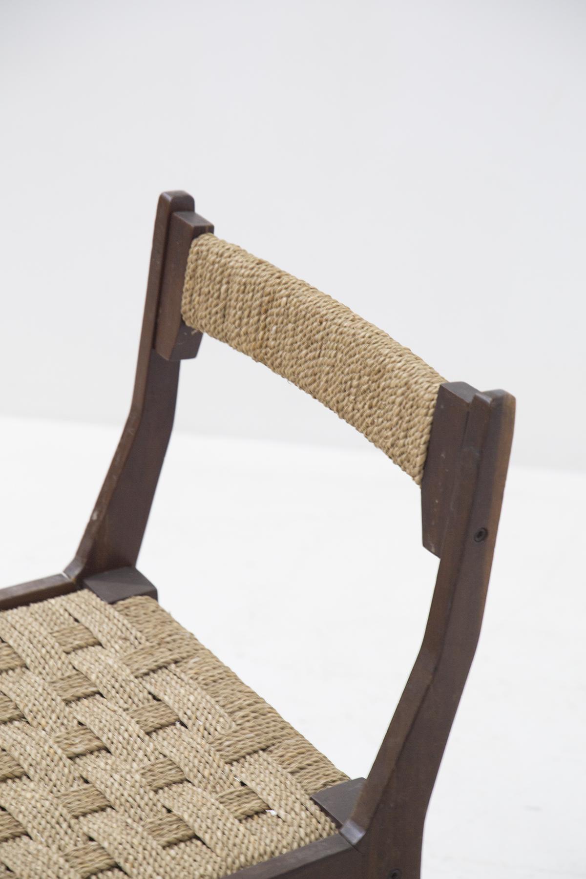 Mid-Century Modern Carlo Santi Vintage Wooden Chairs for Arform