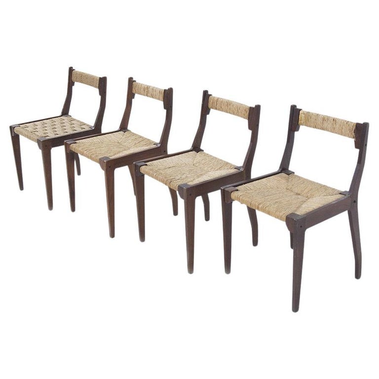 Carlo Santi Vintage Wooden Chairs for Arform For Sale at 1stDibs