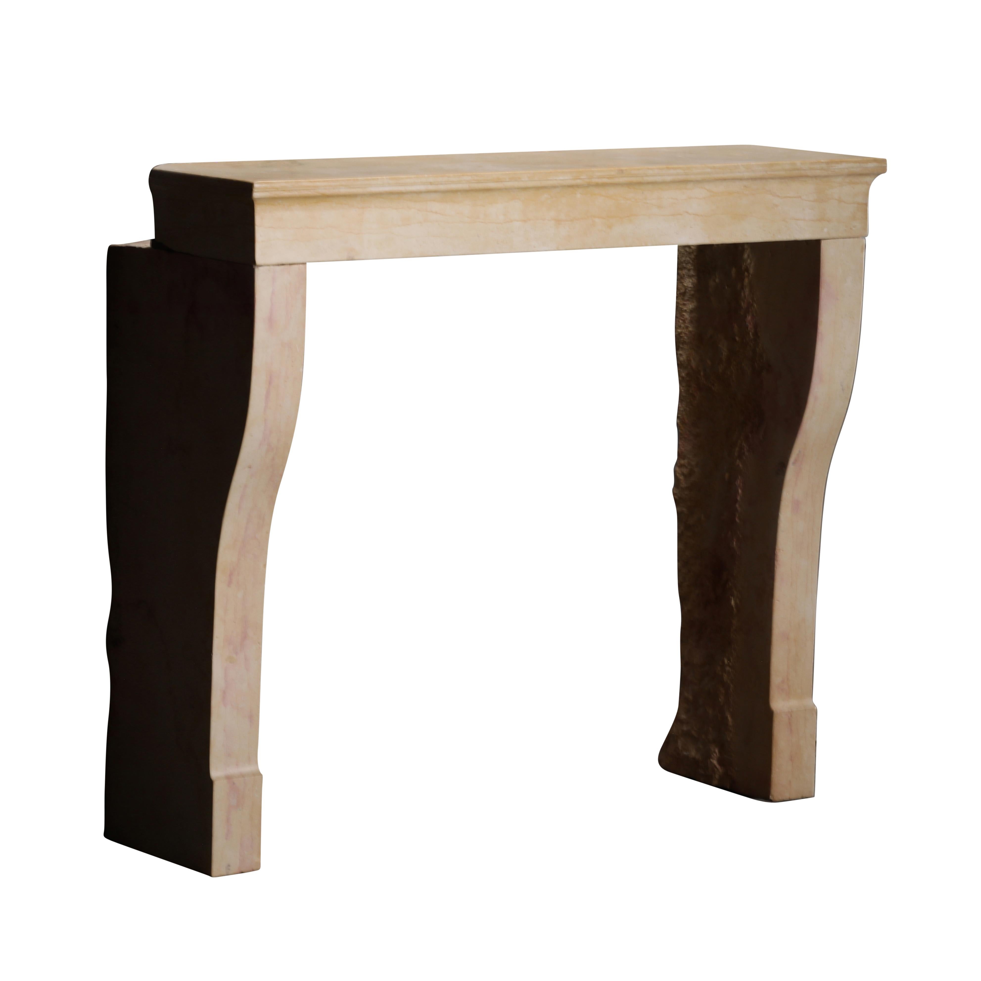 BBQ Fit French Timeless Stone Reclaimed Fireplace Mantel From Burgundy For Sale 8