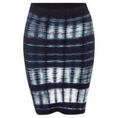 BCBG Max Azria Women's Blue Tie Die Pattern Mini Skirt