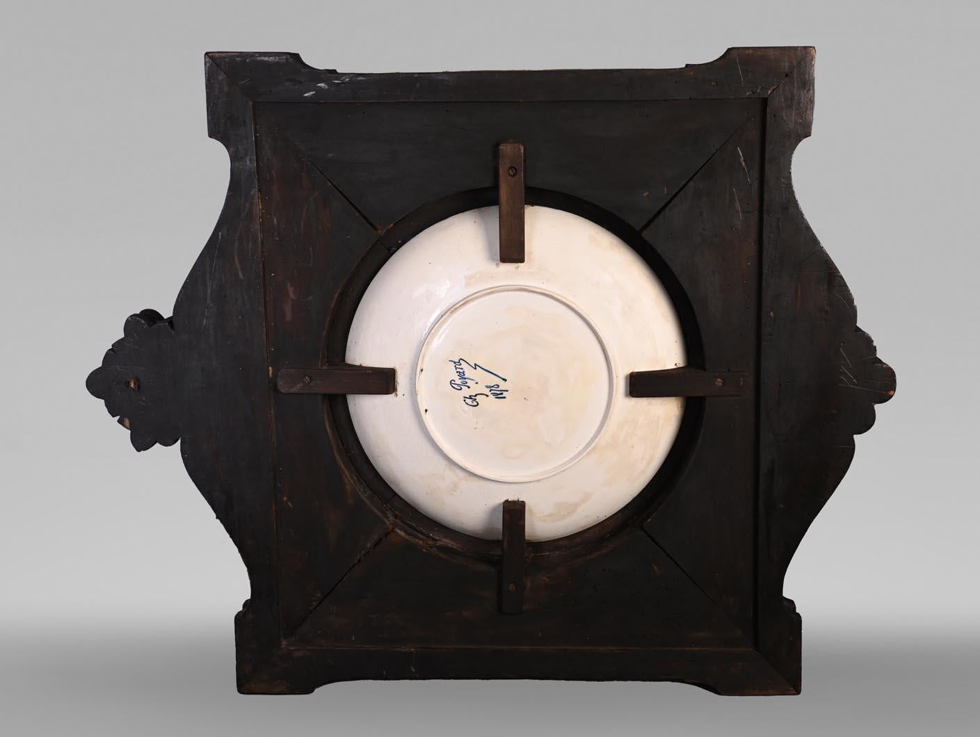 Céramique I. B&Cie, Charles POYARD, Félix FLICK, Plat avec portrait d'une femme berbère en vente