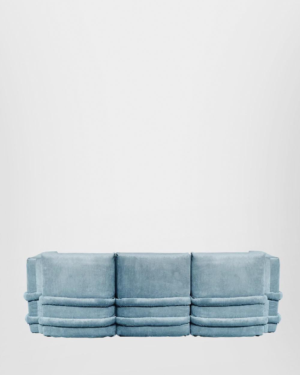 XXI secolo e contemporaneo Divano BD Barcelona PILLOW in velluto a coste di Muller Van Severen in vendita