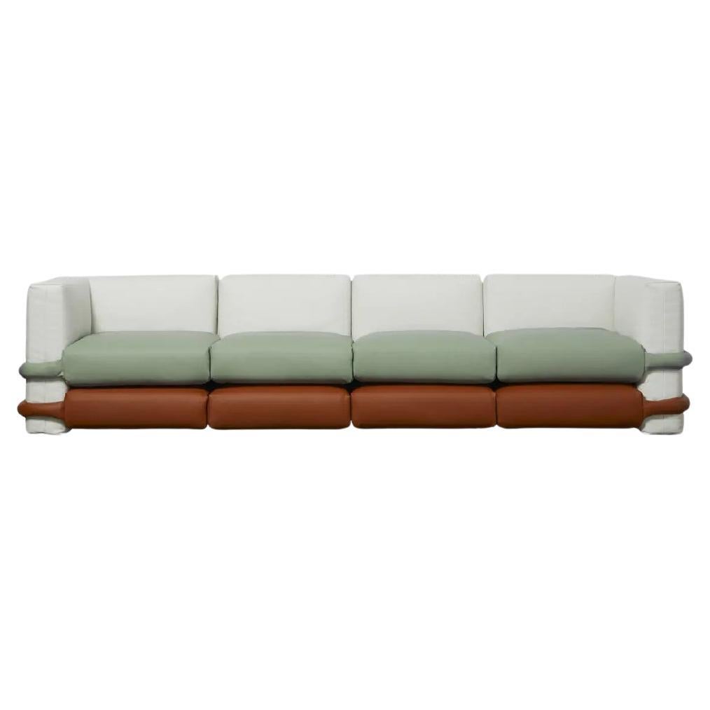 Canapé Pillow Barcelona en cuir par Muller Van Severen