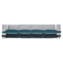 BD Barcelona Sofá PILLOW de terciopelo de Muller Van Severen -Cuatro secciones modulares